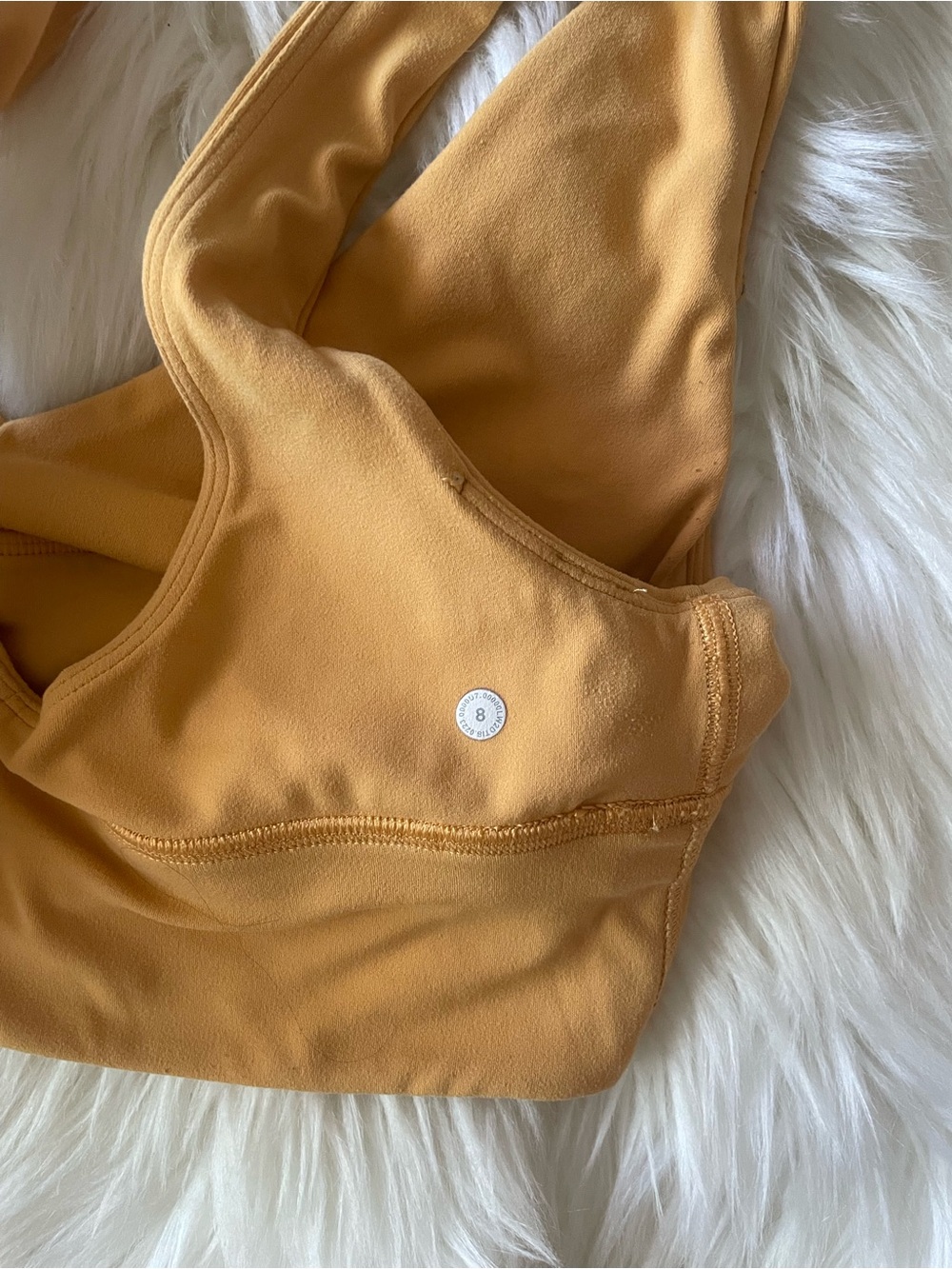 lululemon athletica V‑Neck Sports Bra in Mustard Yellow - Picture 10 of 10